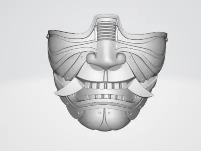 Samurai mask 1 3D model