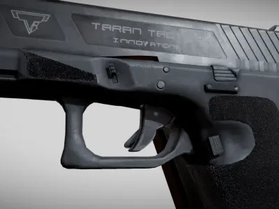 TTI Glock 17l Combat Master from John Wick Low-poly 3D model