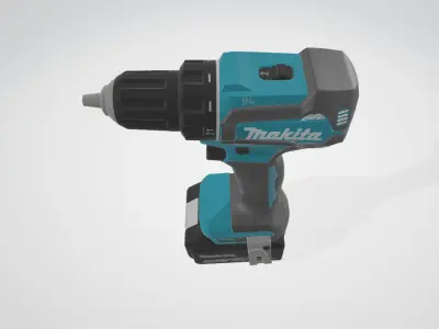 Makita DHP483RFE cordless hammer drill 3D model