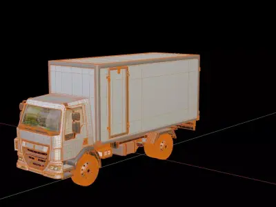 Kenworth K370 Box Truck 2014 3D model