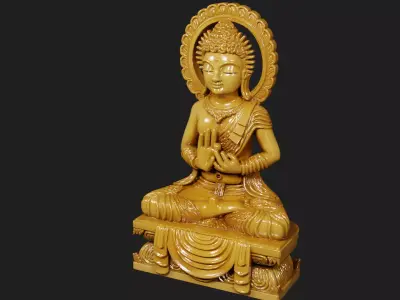 Gautam Buddha Art 3D print model