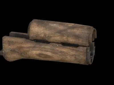 AK - Handguard - AKM-WOOD Low-poly 3D model