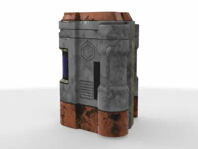 sci-fi crate 01 3D model
