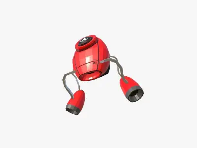 Jetpack Low Poly I02 - SciFi Character Design Low-poly 3D model