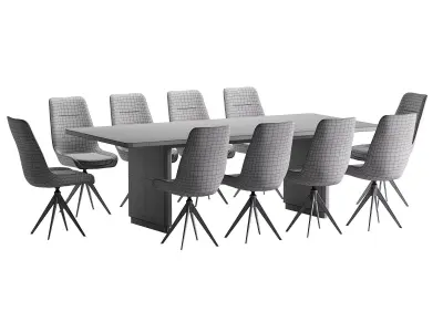 odaus Chair rina table 3D model