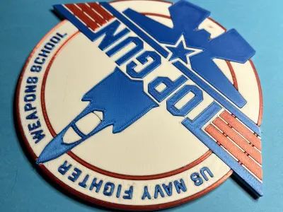 Top Gun F-35 Patch Coaster 3D print model