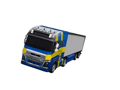 Volvo FH16 Compact Delivery Truck 3D Model 3D model