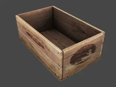 Old Crate  Low-poly 3D model purchase