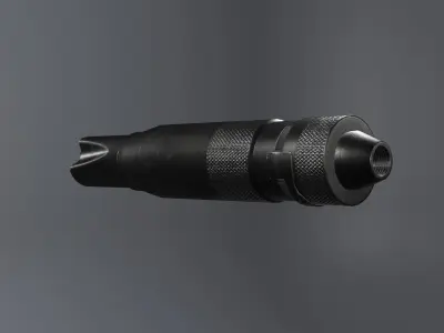 PBS-4 Russian Silencer Low-poly 3D model