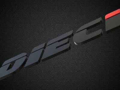 dieci logo 3D model