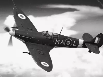 Supermarine Spitfire Low-poly 3D model shop