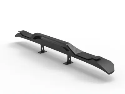 spoiler combo rear  back 3D model