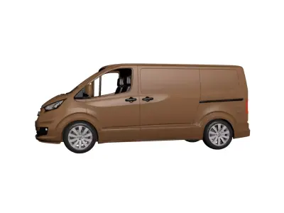 Generic Delivery Van Modern Urban Logistics Vehicle 01 3D model