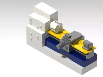 lathe machine Free 3D model