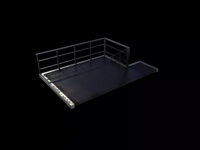 industrial stair 3D model purchase