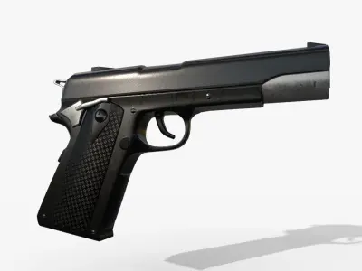 Gun Colt Low-poly 3D model