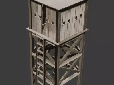 Guard Tower Low-poly 3D model purchase