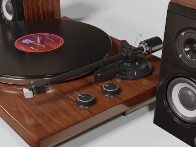 Turntable 3D model