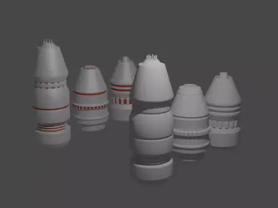 Sci-fi details for futuristic builds  Free low-poly 3D model