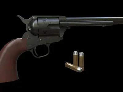 Colt peacemaker Free low-poly 3D model