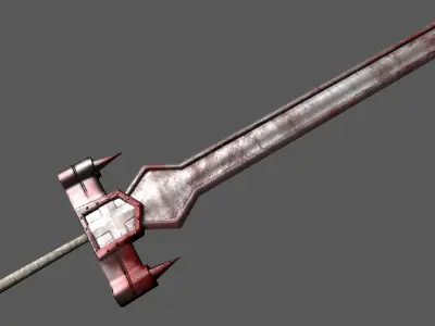 Guts Duel with Griffith Sword Low-poly 3D model
