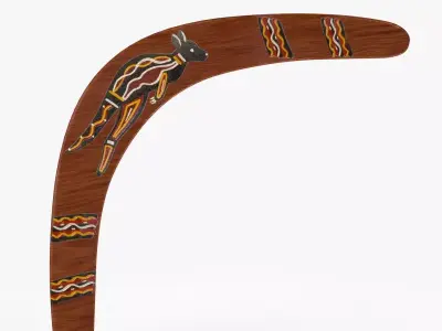 Australian Boomerang 1 Low-poly 3D model