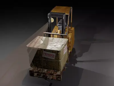 Industrial Fork Lift 3D model