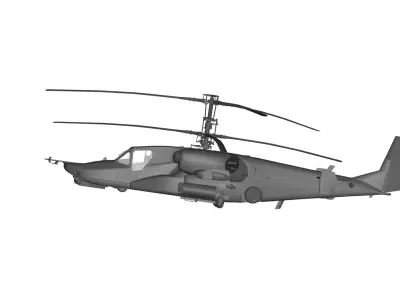 Kamov Ka-50 3D model purchase