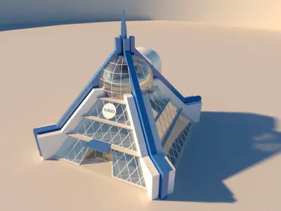 Future building 3D model purchase