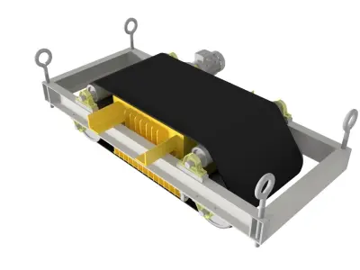 Metal separator for conveyor belts 3D model