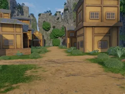 Mountain Village 3D model