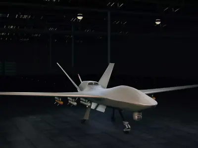 UAV drone 3D model get