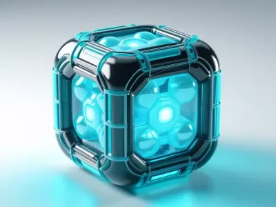 SciFi Energy Core Cube 3D model buy