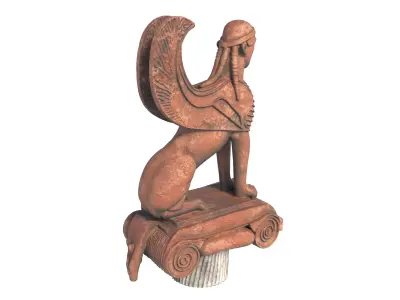 sphinx 5 Low-poly 3D model