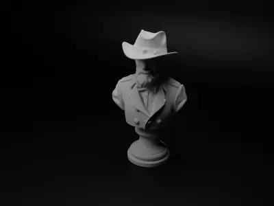 American Civil War Bust Chess 3D print model order