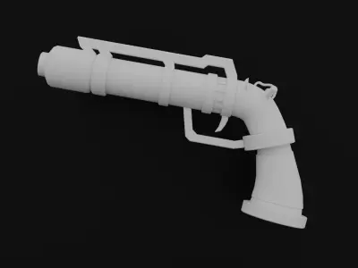 Jinx Gun Low-poly 3D model