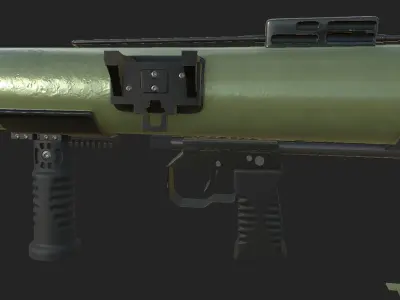 Rocket Launcher Low-poly 3D model order