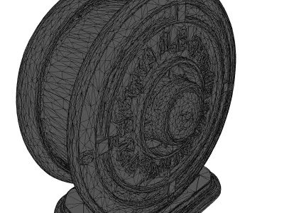 SciFi Digital Counter Display 3D model