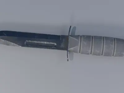 Game Ready KA-BAR Knife Free low-poly 3D model
