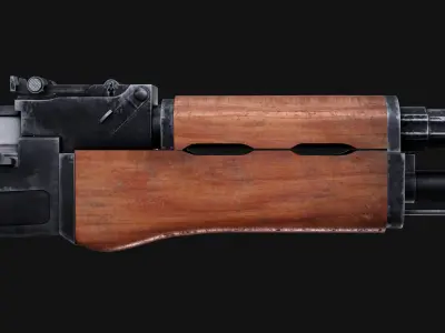 AK-47 ak - rifle Free low-poly 3D model purchase