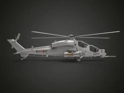 Agusta A129 Mangusta 3D model purchase