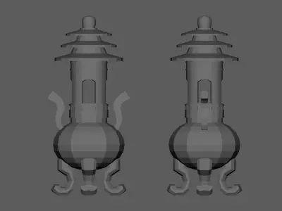 Dark Metal Censer 3D model