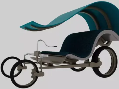 Vintage Kart 3D model