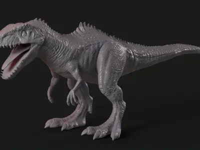 Dinosaur t - rex Low-poly 3D model