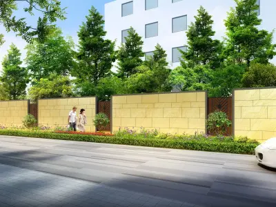 3Dmax fashion city commercial square building 385 3D model