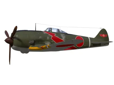 Nakajima Ki44 Tojo type II Otsu 3D model purchase
