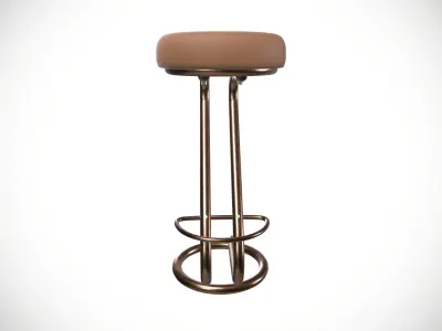 Bar Stool Bar Over the Counter Chair Low-poly 3D model