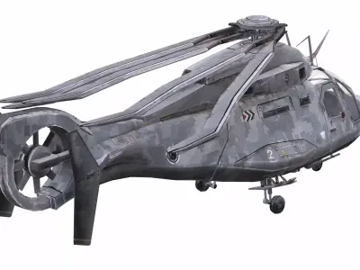 AirCraft 14 - Helicopter Free 3D model