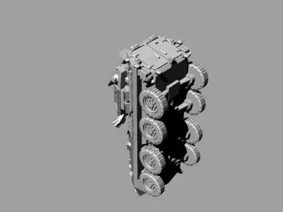 LAV-AD Military vehicle for microminiaturize model 3D model