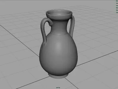 GREEK VASE 2 Low-poly 3D model